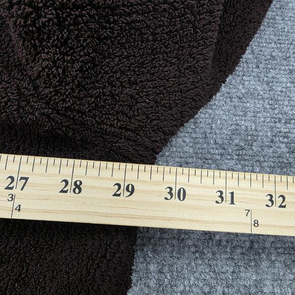 Kashwere Robe Mens XL Brown Shawl Collar Belted Plush Microfiber Bathrobe Pocket - Picture 9 of 11